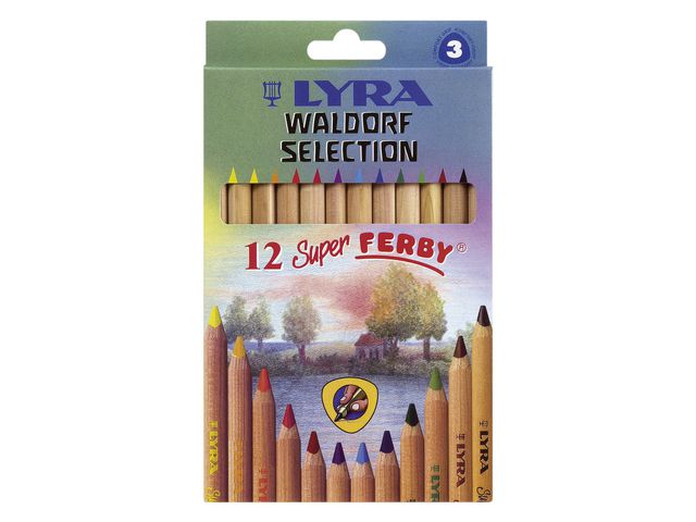 LYRA Färgpenna Waldorf 12 färger, fp om 12 set