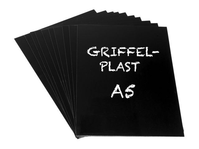 Griffelplast A5 svart, fp om 10 st