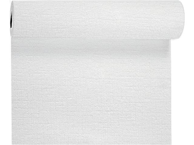 Duni Evolin-bordslöpare, exklusiv, vit, 0,41 x 24 m, rulle om 24 m