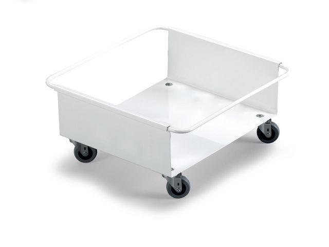 Durable Vagn, DURABIN 90 L, överdragen metall, 385 x 395 x 180 mm, vit, st