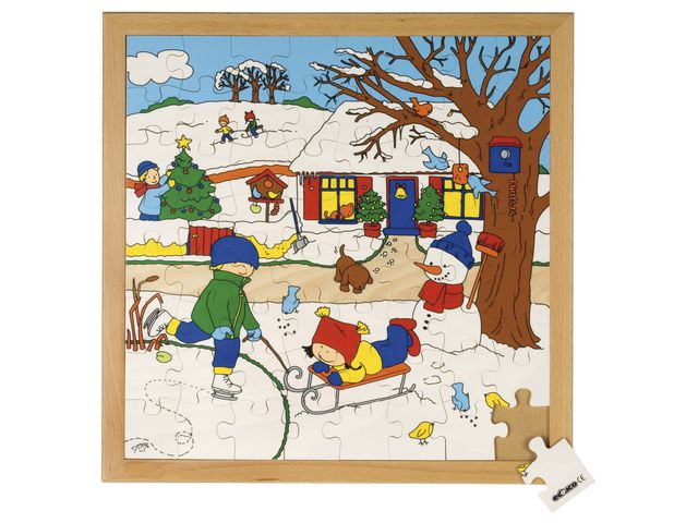Rampussel vinter, 40x40 cm, st