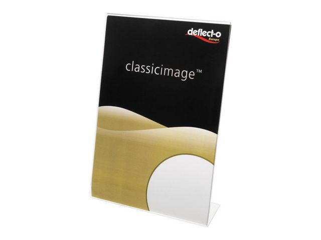 deflecto® Informationsställ acryl A6 lutande, st