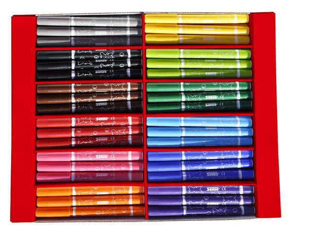 Sense Fiberpennor Jumbo, fp om 108 st
