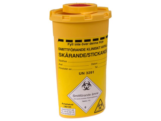 SARSTEDT Kanylburk plast 0,2L, st