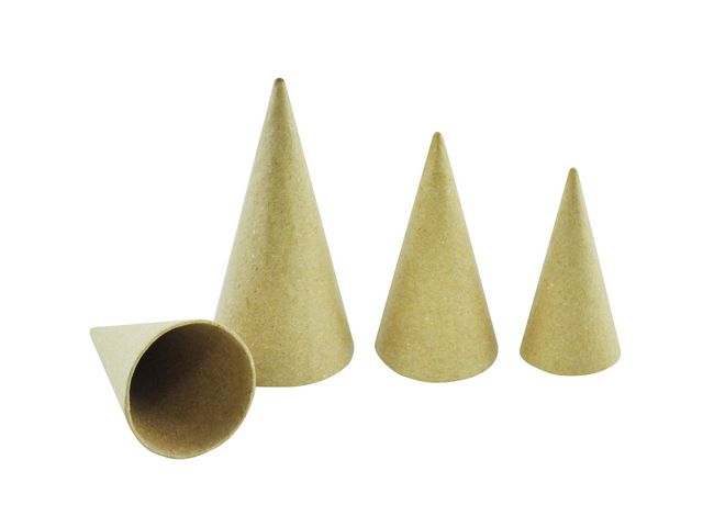 PLAYBOX Pappkoner 8, 10, 12 cm 30/FP, fp om 30 st