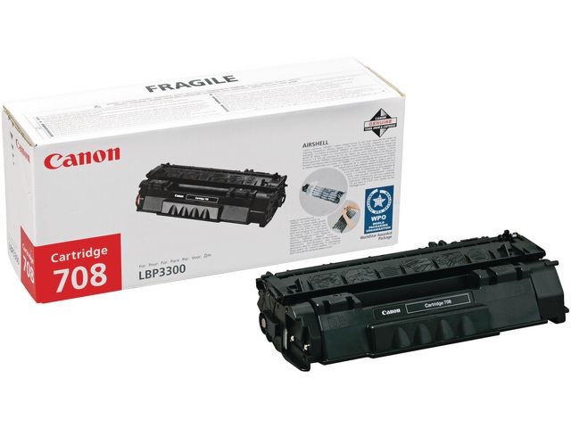 Canon Toner 708, 0266B002, svart, singelförpackning, st