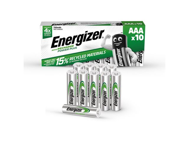 Energizer Batteri Laddbar P-P AAA, fp om 10 st