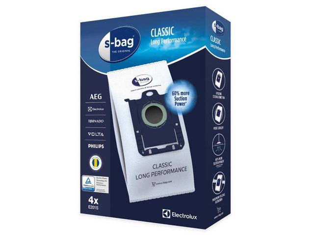 Electrolux Dammsugarpåse S-Bag, fp om 4 st