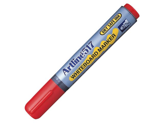 Artline Whiteboardpenna Rund 517 röd, st