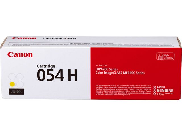 Canon Originaltonerkassett, 054H, gul, hög kapacitet, 3025C002, st