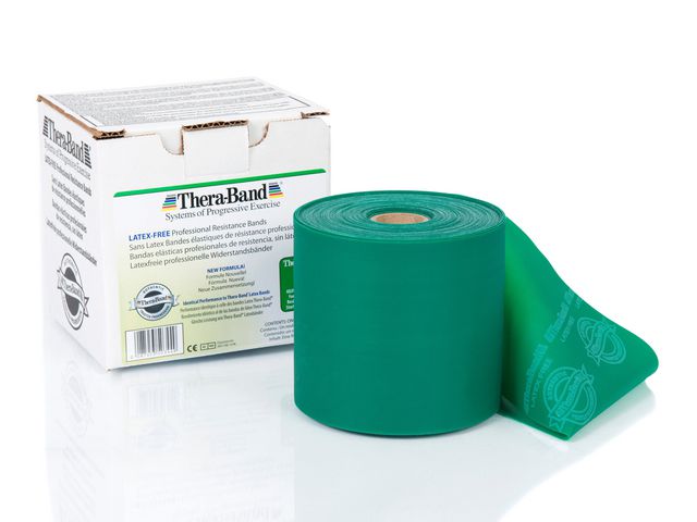 THERA-BAND Träningsband Latexfri grön 22m, st