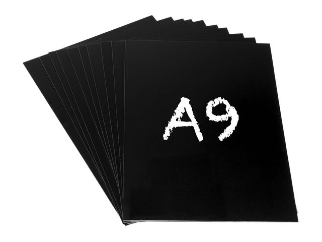 Griffelplast A9 svart, fp om 10 st