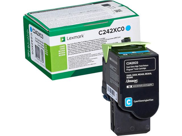 Lexmark Toner C242XC0 Cyan, st
