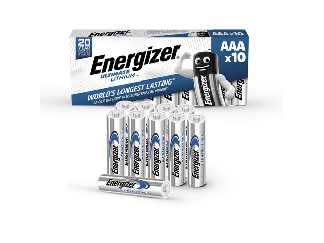 Energizer Batteri Ultimate AAA, fp om 10 st
