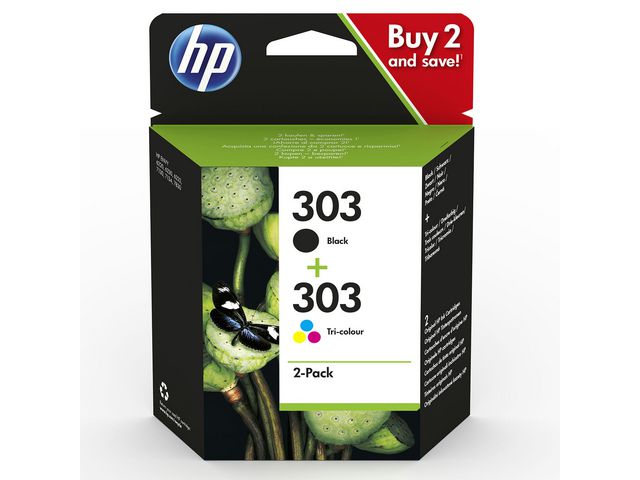 HP Bläckpatron 3YM92AE Svart+Färg, fp om 2 st