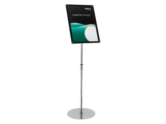 deflecto® Informationsställ acryl A3 fasade kanter, st