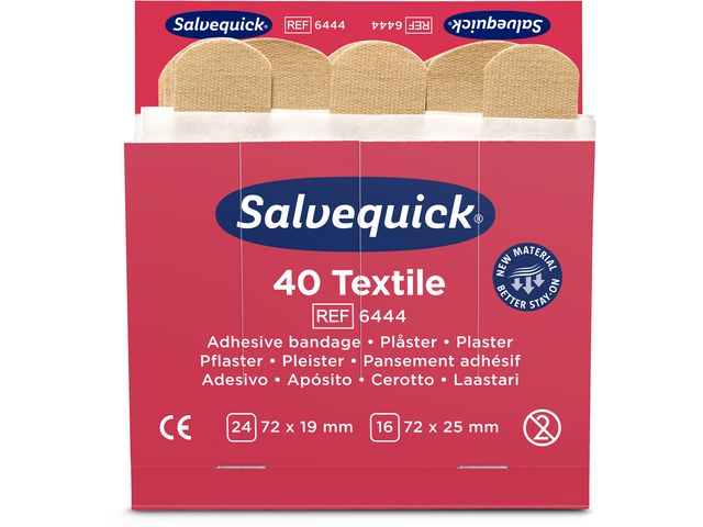Salvequick Plåster refill textil, fp om 40 st
