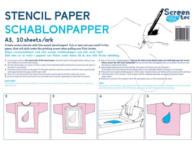 Schablonpapper A3 10/FP, fp om 10 st
