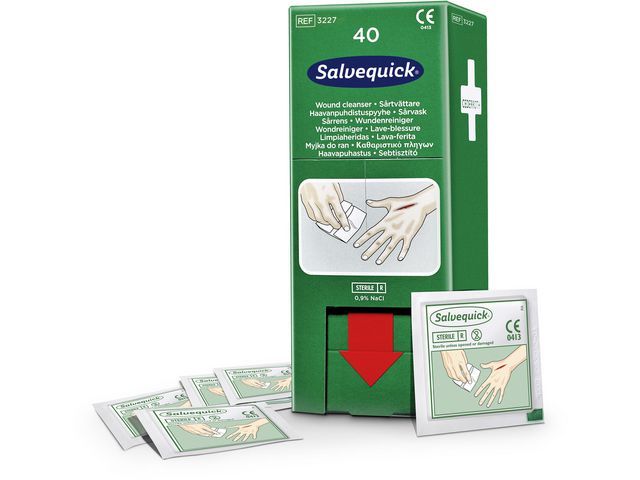 Salvequick Sårtvättare, fp om 40 st