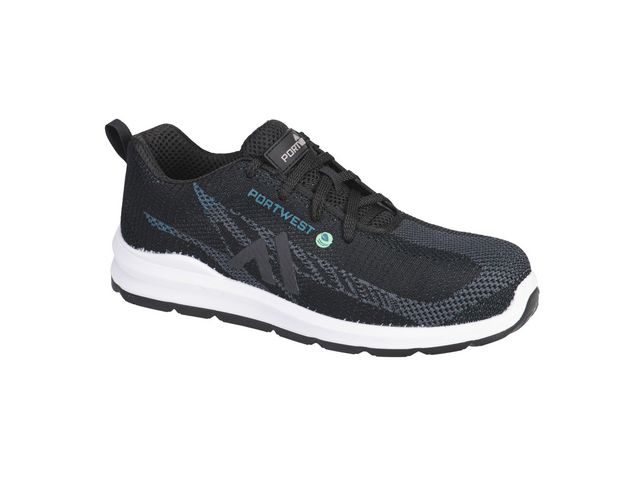 PORTWEST® Skyddssko FC06 S1PS SR FO sv/blå 43, par 2 st