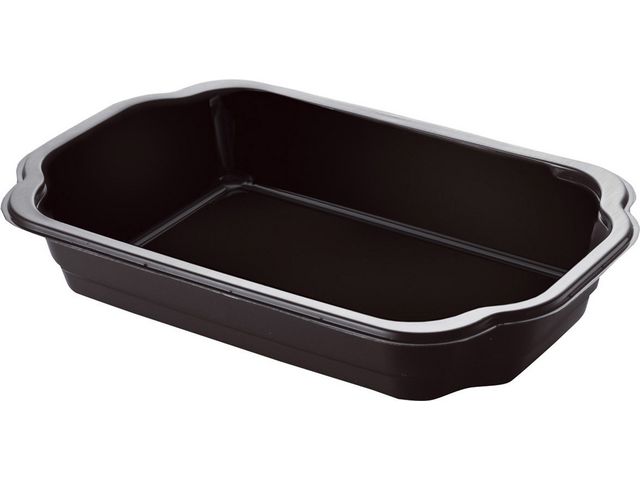 Duni Duniform i plast för hämtmat, polypropen, svart, 1,4 l, 250 x 159 x 55 mm, fp om 228 st