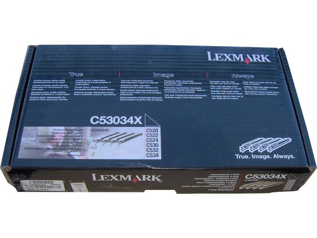 Lexmark Fotoledarenhet, svart, C53034X, fp om 4 st