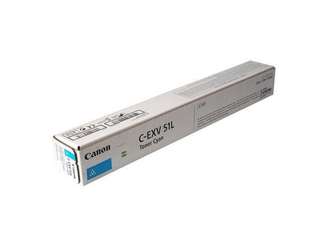 Canon Originaltonerkassett, C-EXV 51, cyan, 0482C002AA, st