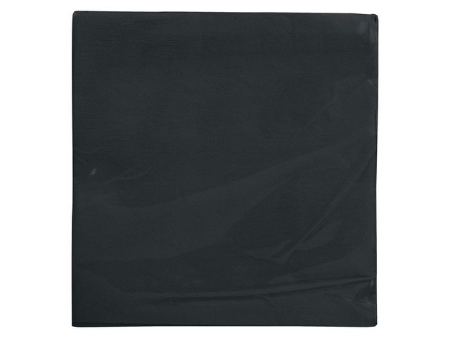 Exacompta Servett 2-lags 38x38cm svart, fp om 40 st