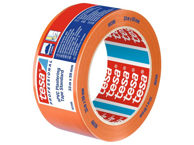 tesa® Byggtejp 60399 sPVC 50mmx33m, rulle om 33 m