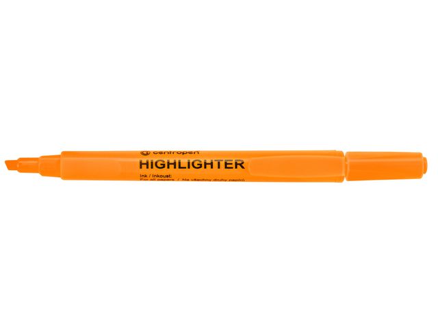 CENTROPEN Överstrykningspenna Focus, med rund pennkropp, snedskuren spets, 1–4 mm, orange, st