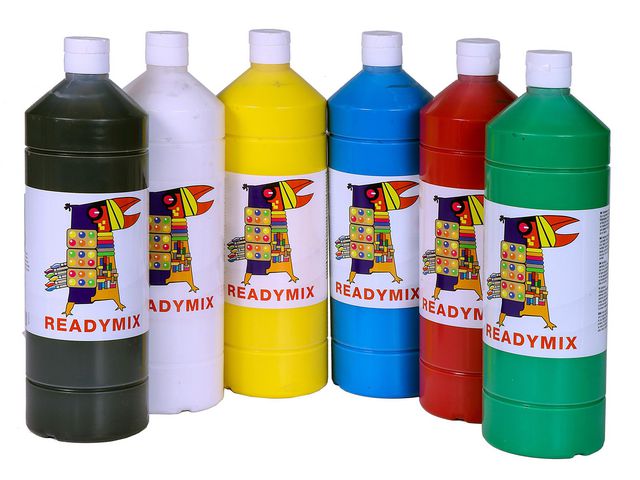 Readymix färglära 1000ml x 6 färger, fp om 6 st