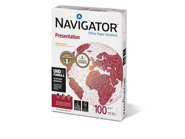 Navigator Kopieringspapper Pres A4 100g ohålat, bunt om 500 blad