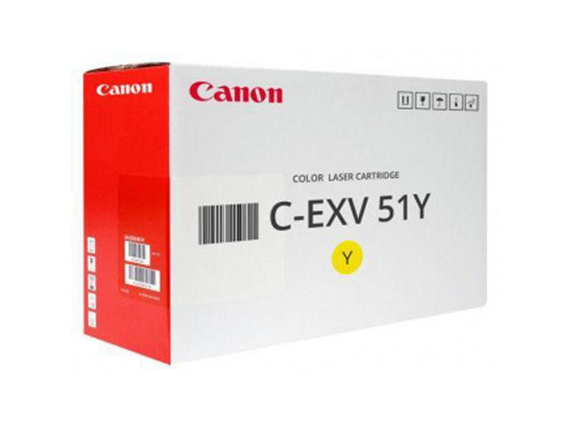 Canon Originaltonerkassett, C-EXV 51, gul, 0484C002AA, st