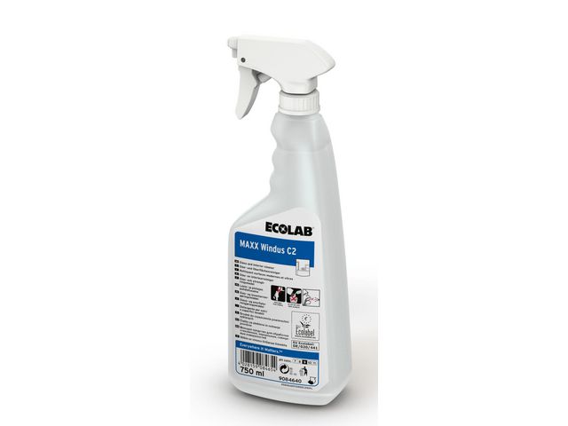 Ecolab Fönsterpus Maxx Windus 750ml, flaska om 750 ml