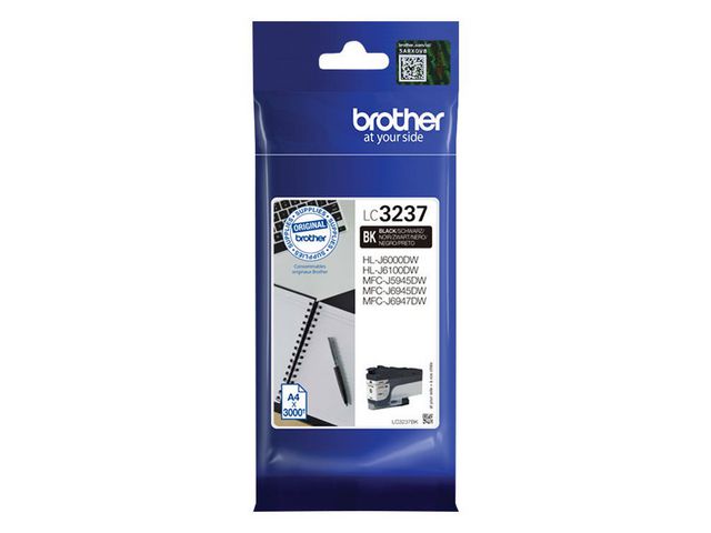 Brother Bläckpatron LC3237BK Svart, st