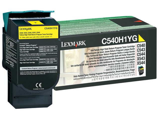 Lexmark Toner C540H1YG, gul, st