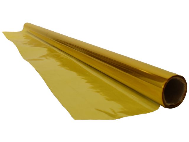 Cellofan gul 70cm x 2 m, rulle om 2 m