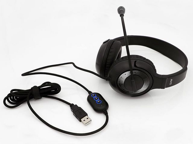 Headset Skola AVID AE-55 USB svart, st
