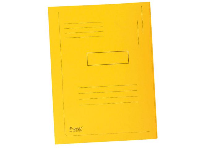 Exacompta Mapp  2-klaff 280g A4 gul, st