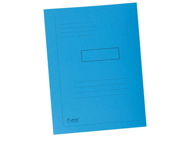 Exacompta Mapp  2-klaff 280g A4 blå, st