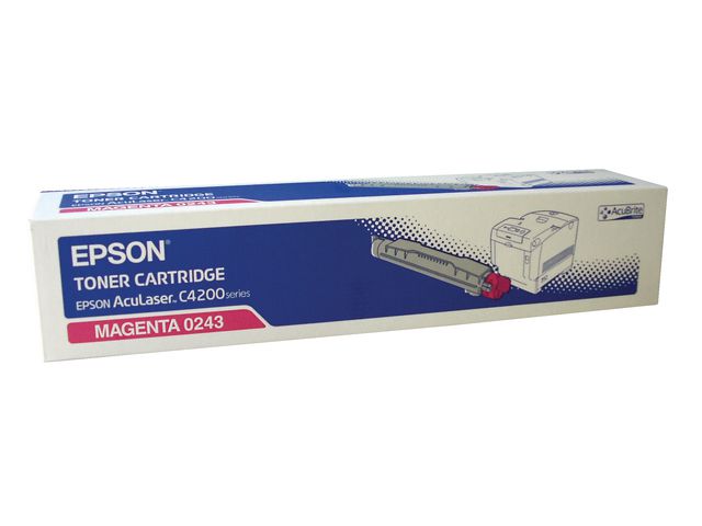Epson Toner, AcuBrite, magenta, singelförpackning, C13S050243, st