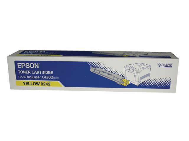 Epson Toner, AcuLaser, MicroPolymer, gul, singelförpackning, C13S050242, st
