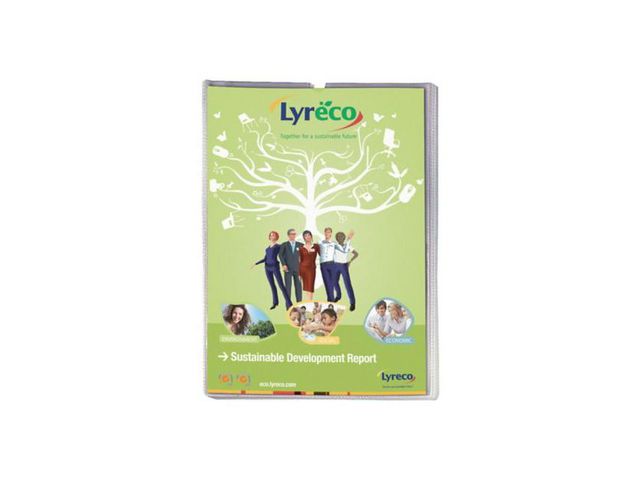 Lyreco BUDGET Plastfodral A4 0,13, fp om 25 st
