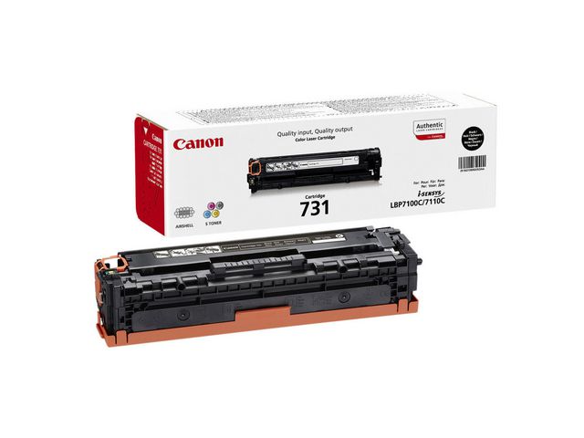 Canon Toner, 731 BK, svart, singelförpackning, 6272B002, st