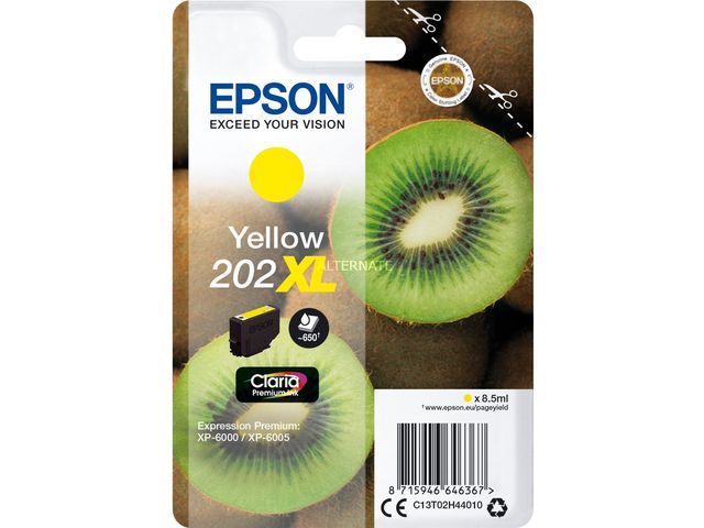 Epson Bläckpatron T202 XL Gul, st
