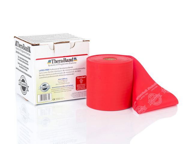 THERA-BAND Träningsband Latexfri röd 22m, st