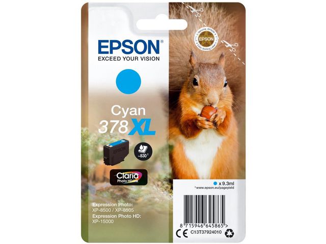 Epson Bläckpatron T3788 XL Cyan, st