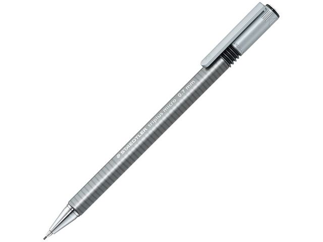 Staedtler Stiftpenna, Triplus Micro, 0,7 mm B-stift, grå pennkropp, st