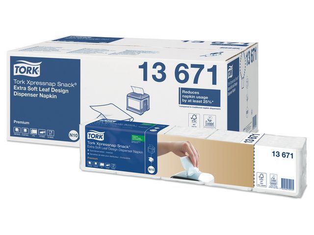Tork Servett Pre N10 2-lag vit, fp om 500 st