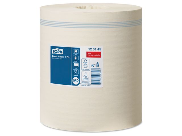 Tork Torkrulle Universal M2 1-lag vit 300m, rulle om 300 m